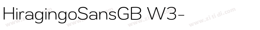 HiragingoSansGB W3字体转换
